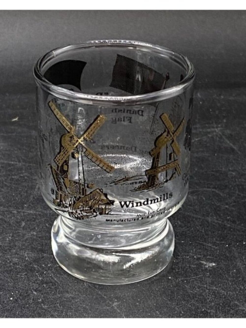 Solvang California State Landmark Windmill Shot Glass Danish Capitol of America